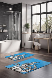 Mijölnir Juego de alfombrillas de baño CT-5290 de 2 piezas Multicolor